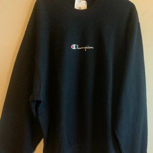 Champion Ribbed Crew Neck Sweatshirt